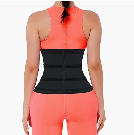 WALI SPORTS Adjustable Waist Trainer for Women and Men - Sauna Bandage Slimming Belt for Effective Body Shaping and Fitness Support