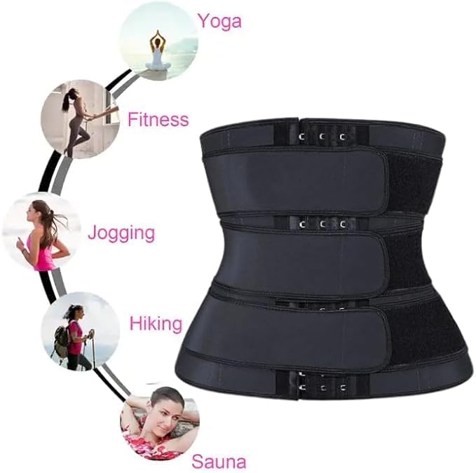 WALI EMPIRE Adjustable Waist Trainer for Women and Men - Sauna Bandage Slimming Belt for Effective Body Shaping and Fitness Support