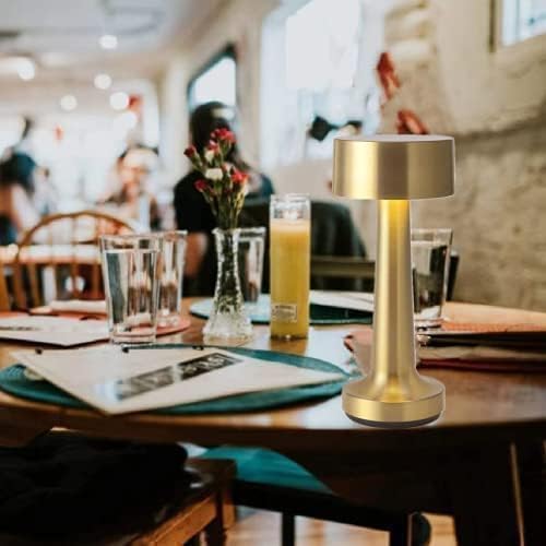 Touch Sensor Bar Table Lamps Portable LED Desk Lamp Night Lights Bedroom Bedside Restaurant Led Light Fixtures, Gold