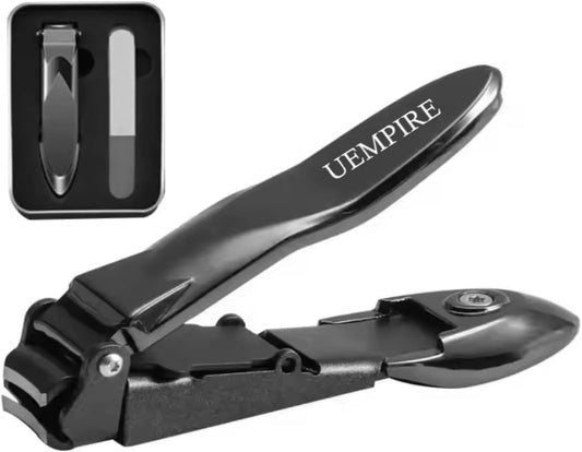 Nail Clippers for Men and Women with Nail Catcher, Ergonomic Lever Keep Fingernails and Toenails Impeccably Manicured