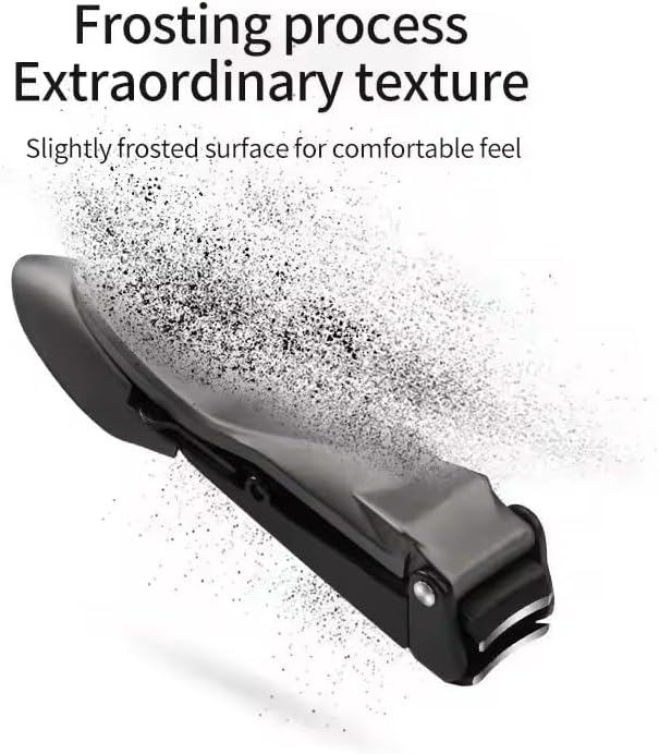Nail Clippers for Men and Women with Nail Catcher, Ergonomic Lever Keep Fingernails and Toenails Impeccably Manicured