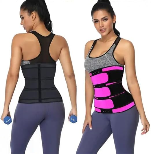 WALI SPORTS Adjustable Waist Trainer for Women and Men - Sauna Bandage Slimming Belt for Effective Body Shaping and Fitness Support