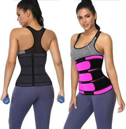 WALI SPORTS Adjustable Waist Trainer for Women and Men - Sauna Bandage Slimming Belt for Effective Body Shaping and Fitness Support