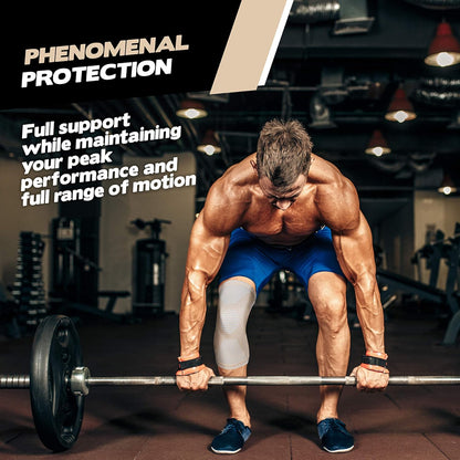 POWERLIX Leg Sleeve - Best Knee Brace for Leg Pain for Men & Women Knee Support for Running, Basketball, Volleyball, Weightlifting, Gym, Workout, Sports Please Check Sizing Chart